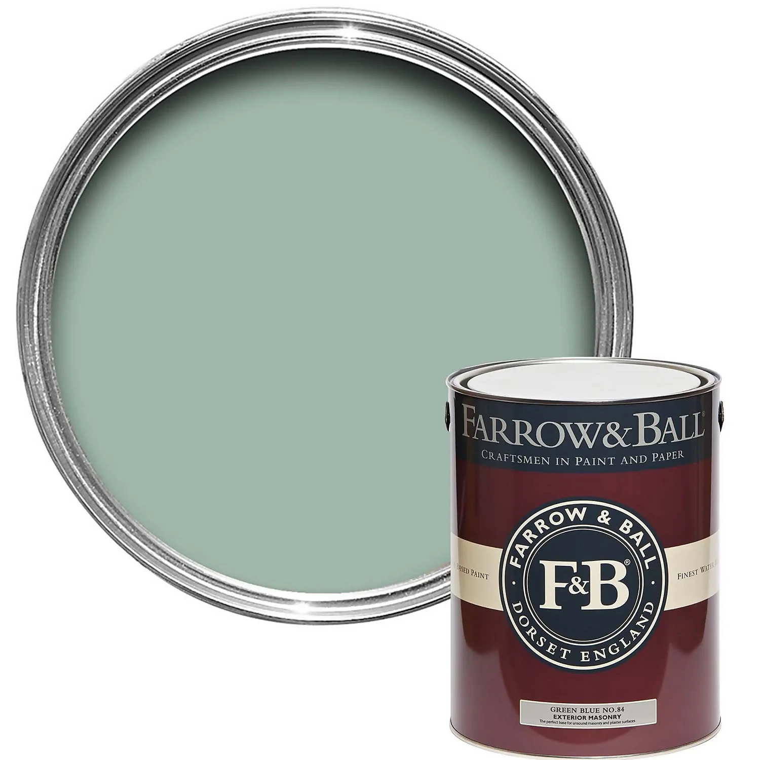 Farrow & Ball Exterior Masonry Paint Green Blue - 5L Farrow & Ball Exterior Masonry Paint Green Blue - 5L -Best Paint Store 12804300 8844951869286728