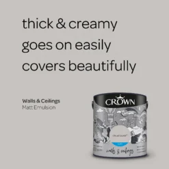 Crown Walls & Ceilings Matt Emulsion Cloud Burst - 2.5L 5 Crown Walls & Ceilings Matt Emulsion Cloud Burst - 2.5L -Best Paint Store 12804351 6934969531036887
