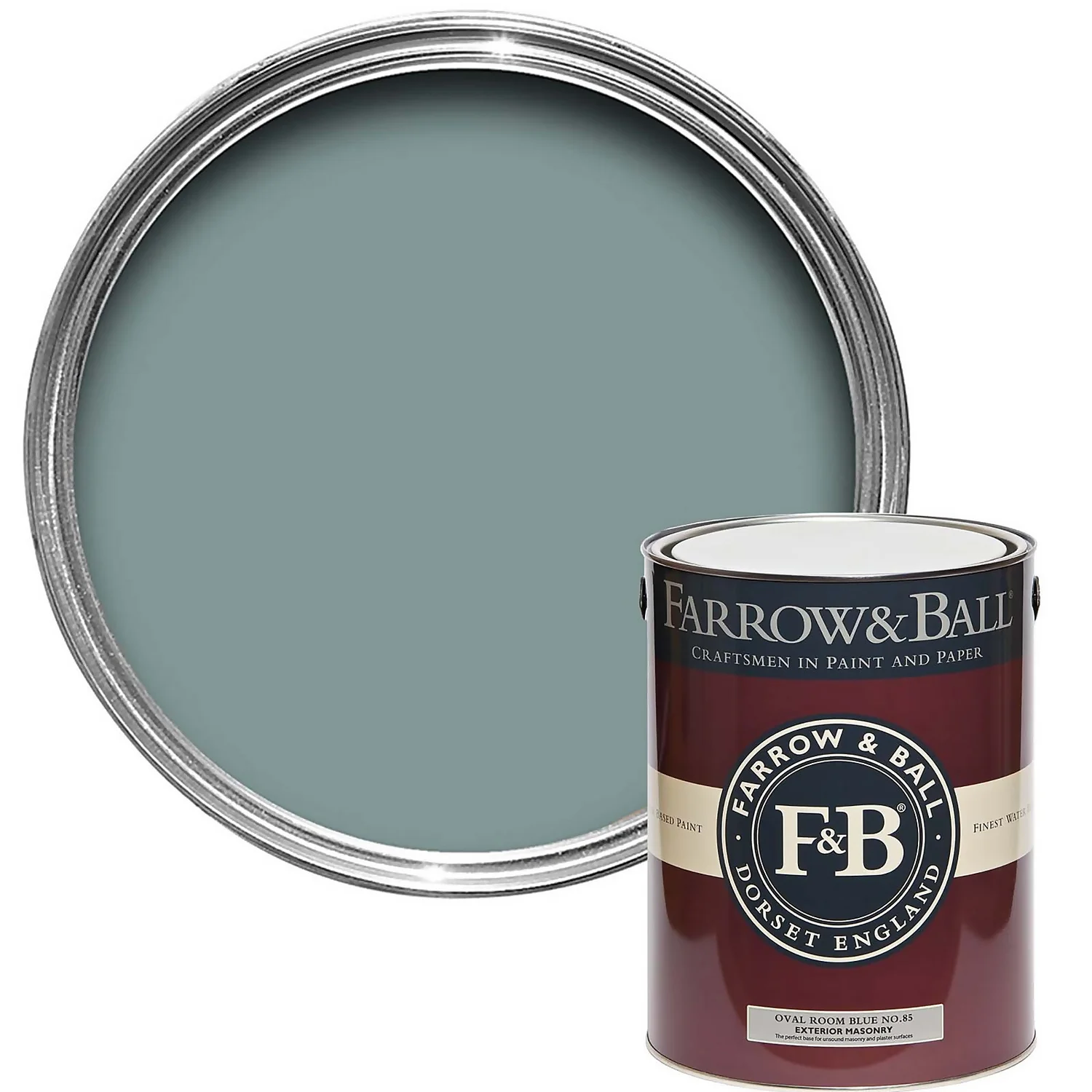 Farrow & Ball Exterior Masonry Paint Oval Room Blue - 5L Farrow & Ball Exterior Masonry Paint Oval Room Blue - 5L -Best Paint Store 12804401 1834951869294519