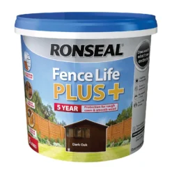 Ronseal Fence Life Plus Paint Dark Oak - 5L 7 Ronseal Fence Life Plus Paint Dark Oak - 5L -Best Paint Store 12804532 1024942086796863