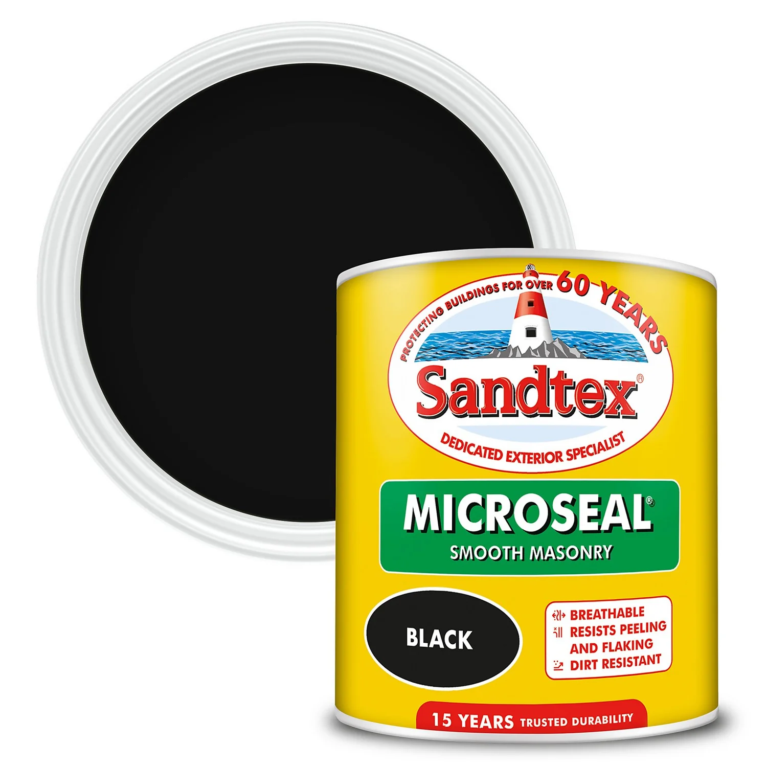 Sandtex® Ultra Smooth Masonry Paint Black - 1L Sandtex® Ultra Smooth Masonry Paint Black - 1L -Best Paint Store 12804807 1044870255977744
