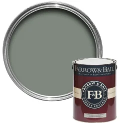 Best Paint Store 28 Farrow & Ball Exterior Masonry Paint Card Room Green - 5L