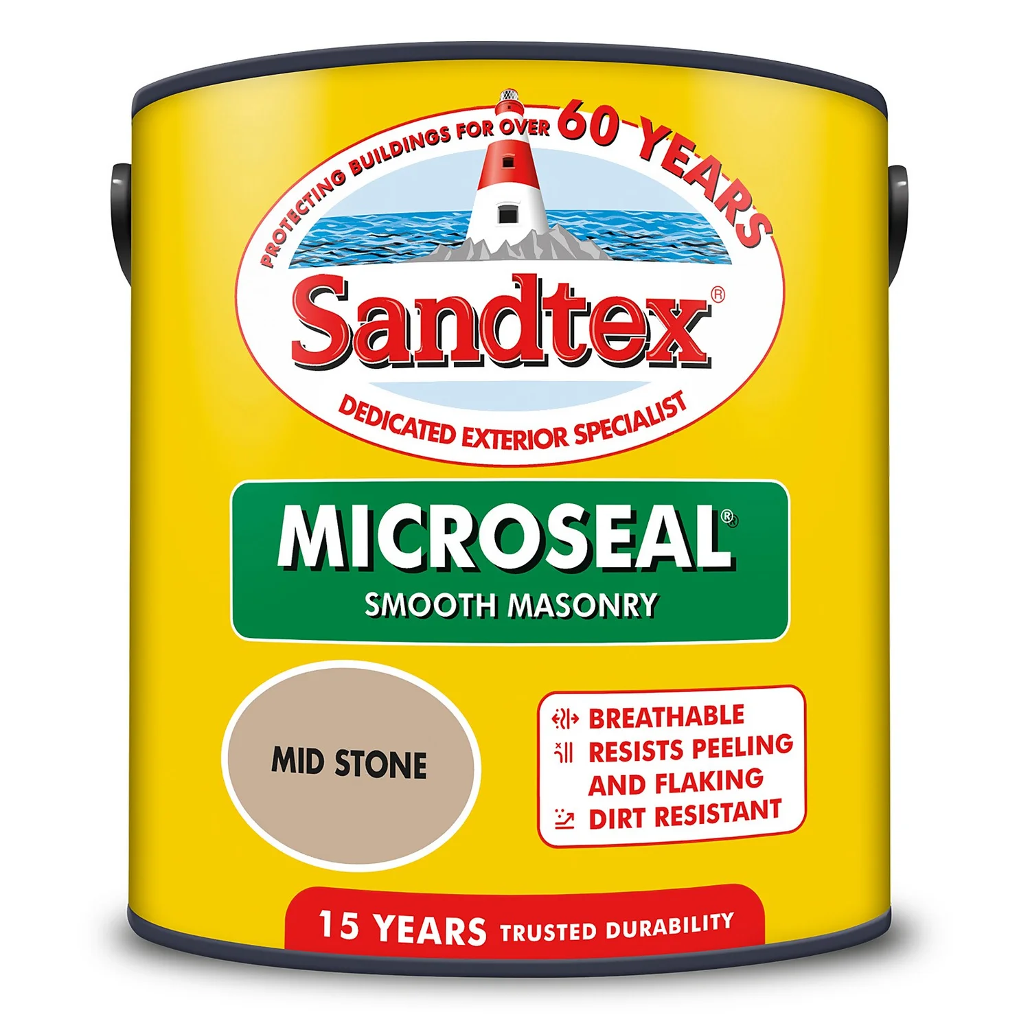 Sandtex® Ultra Smooth Masonry Paint Mid Stone - 2.5L Sandtex® Ultra Smooth Masonry Paint Mid Stone - 2.5L -Best Paint Store 12806232 1784870278619308