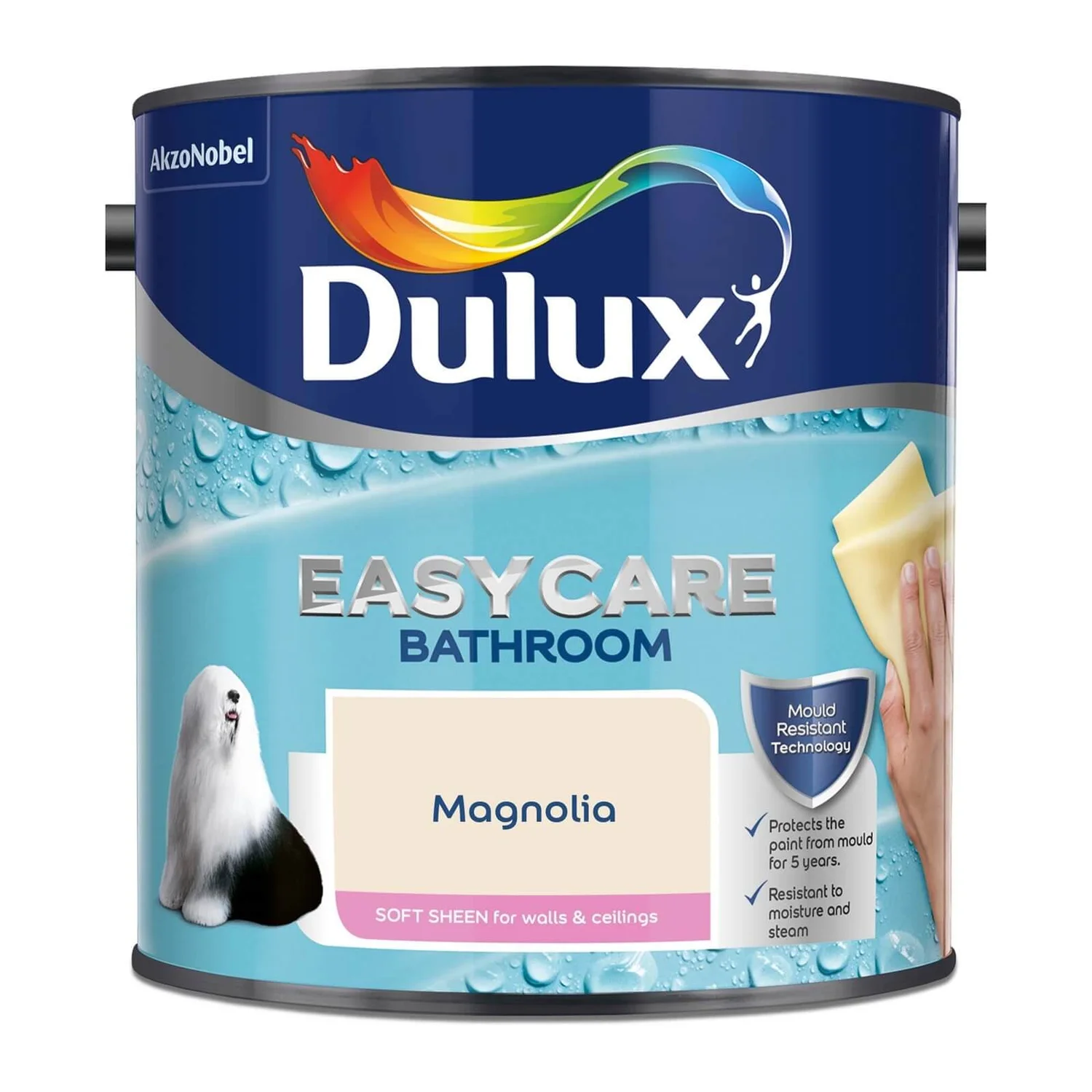 Dulux Easycare Bathroom Silk Paint - Magnolia - 2.5L Dulux Easycare Bathroom Silk Paint - Magnolia - 2.5L -Best Paint Store 12806342 1214833236285568