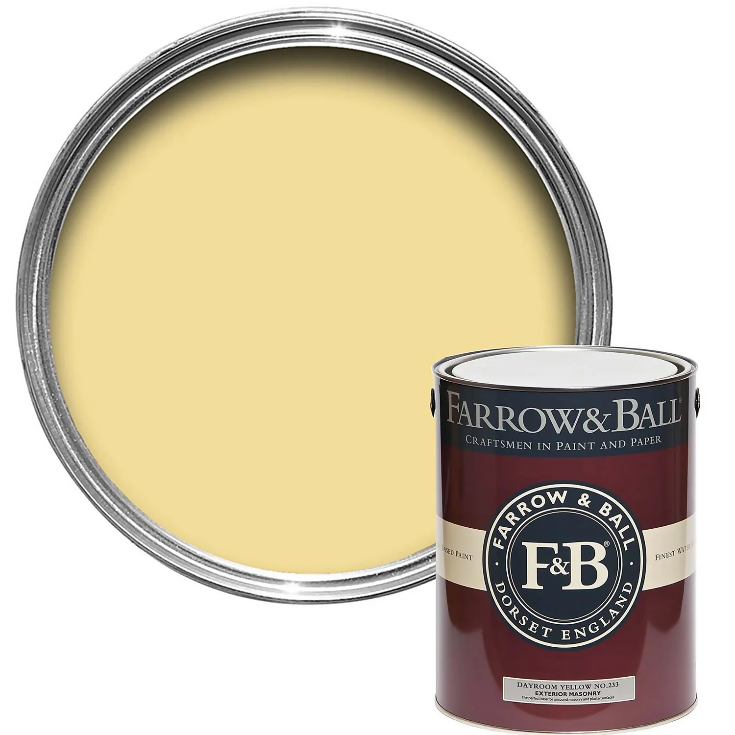 Farrow & Ball Exterior Masonry Dayroom Yellow - 5L Farrow & Ball Exterior Masonry Dayroom Yellow - 5L -Best Paint Store 12806796 1394951872117270