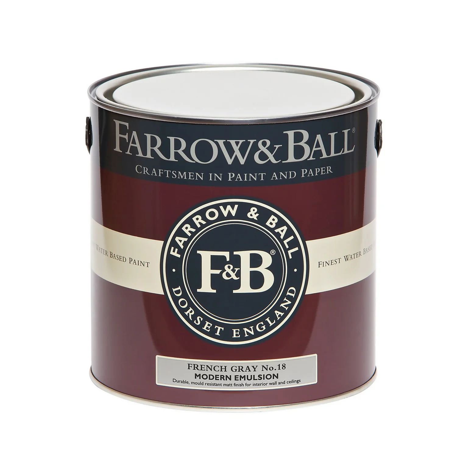 Farrow & Ball Modern Matt Emulsion Paint French Gray - 2.5L Farrow & Ball Modern Matt Emulsion Paint French Gray - 2.5L -Best Paint Store 12807181 5464951337582088