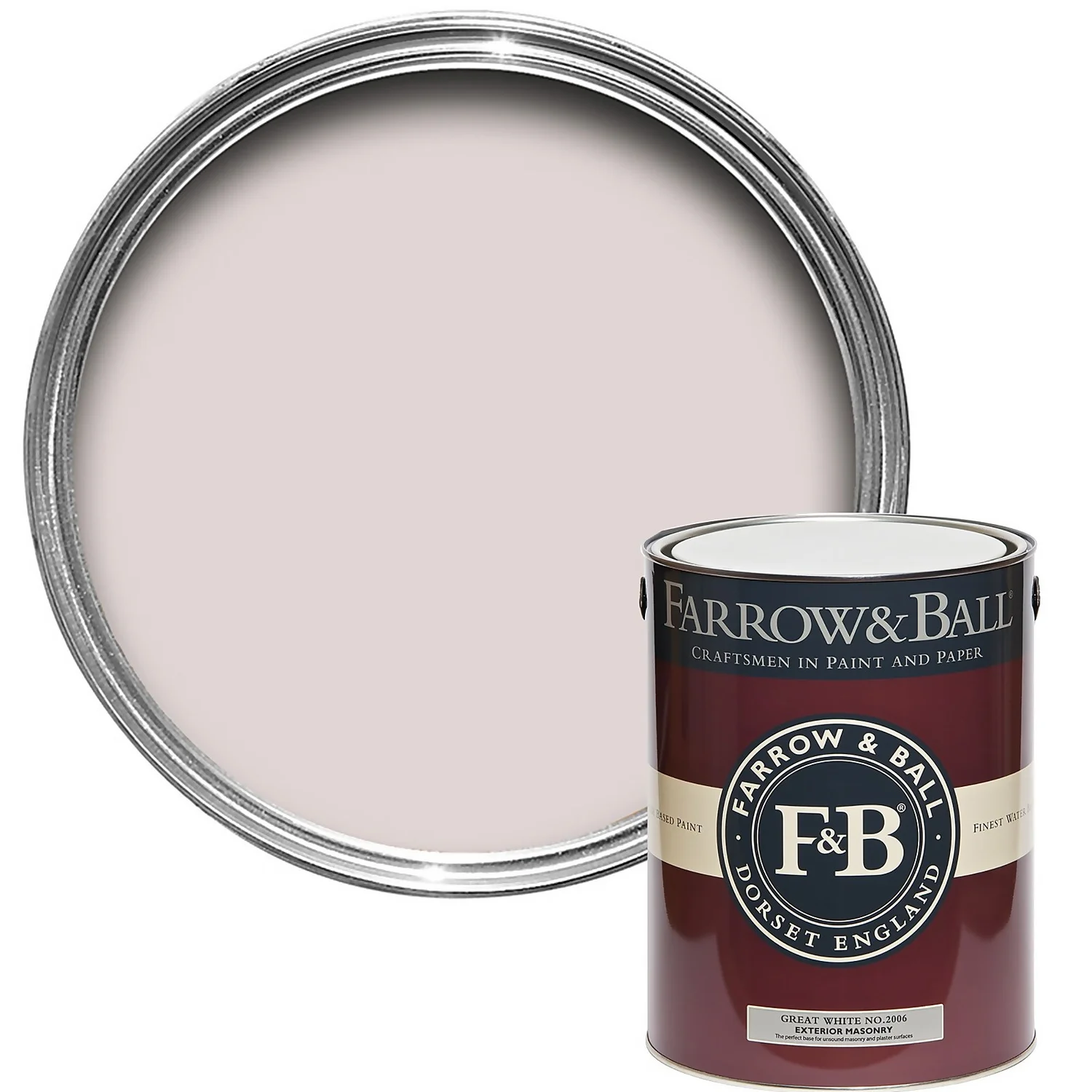 Farrow & Ball Exterior Masonry Paint Great White - 5L Farrow & Ball Exterior Masonry Paint Great White - 5L -Best Paint Store 12807717 1974951341438021
