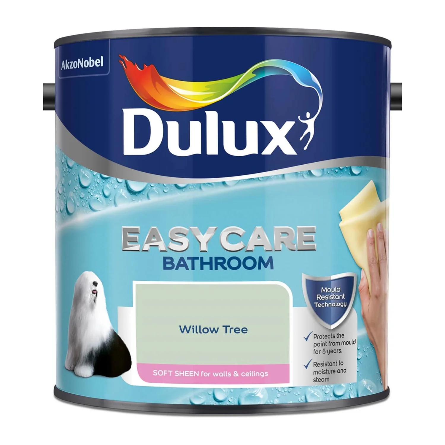 Dulux Easycare Bathroom Willow Tree - Soft Sheen Emulsion Paint - 2.5L Dulux Easycare Bathroom Willow Tree - Soft Sheen Emulsion Paint - 2.5L -Best Paint Store 12808174 1294833202317924