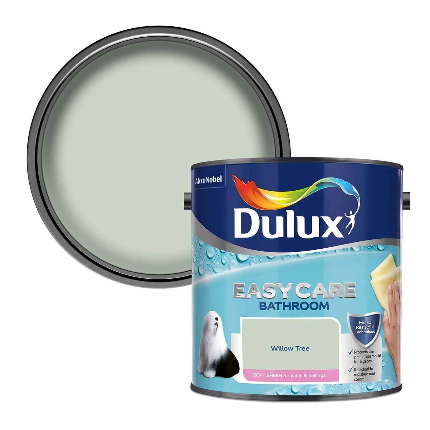 Dulux Easycare Bathroom Willow Tree - Soft Sheen Emulsion Paint - 2.5L Dulux Easycare Bathroom Willow Tree - Soft Sheen Emulsion Paint - 2.5L -Best Paint Store 12808174 5404831946231346