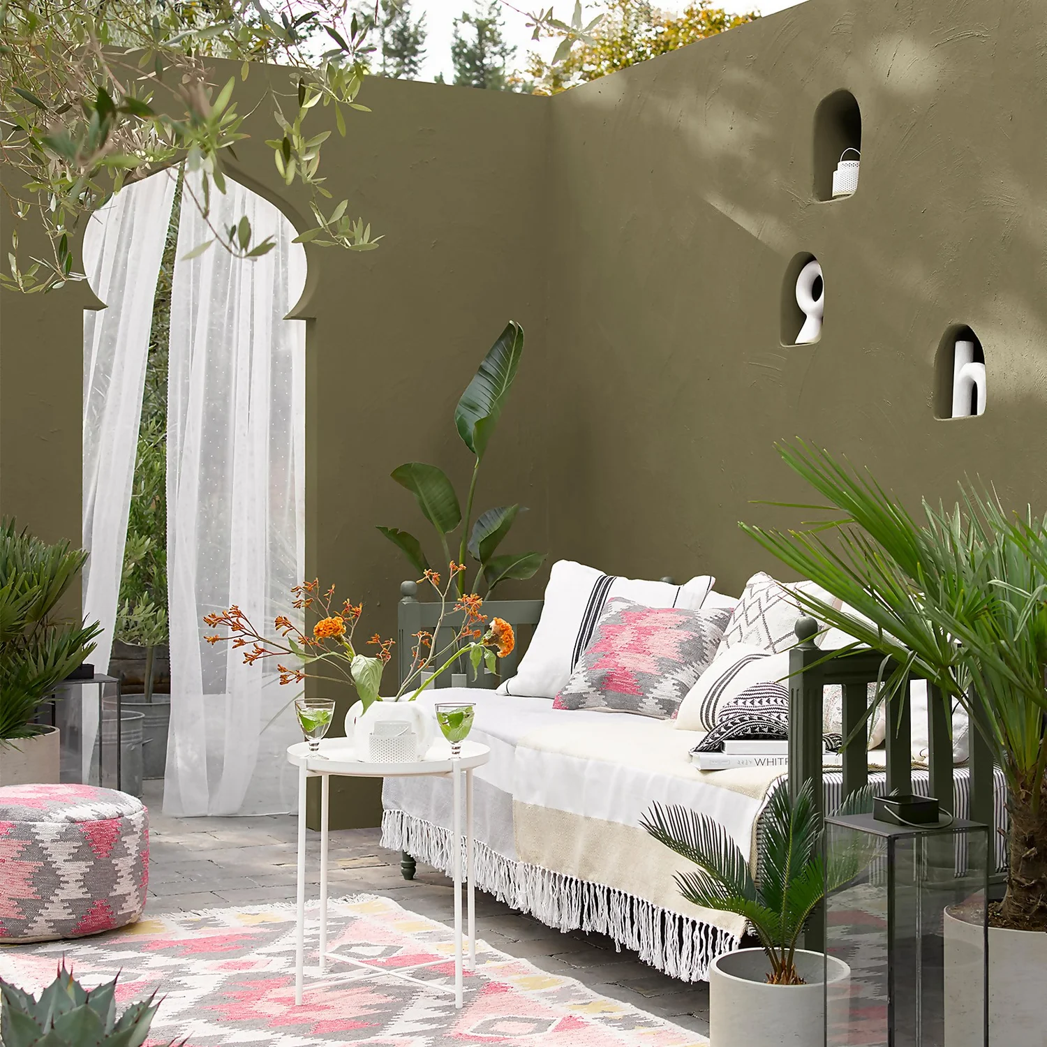 Sandtex Ultra Smooth Masonry Paint - Olive - 150ml Sandtex Ultra Smooth Masonry Paint - Olive - 150ml -Best Paint Store 12808269 1734871498810823