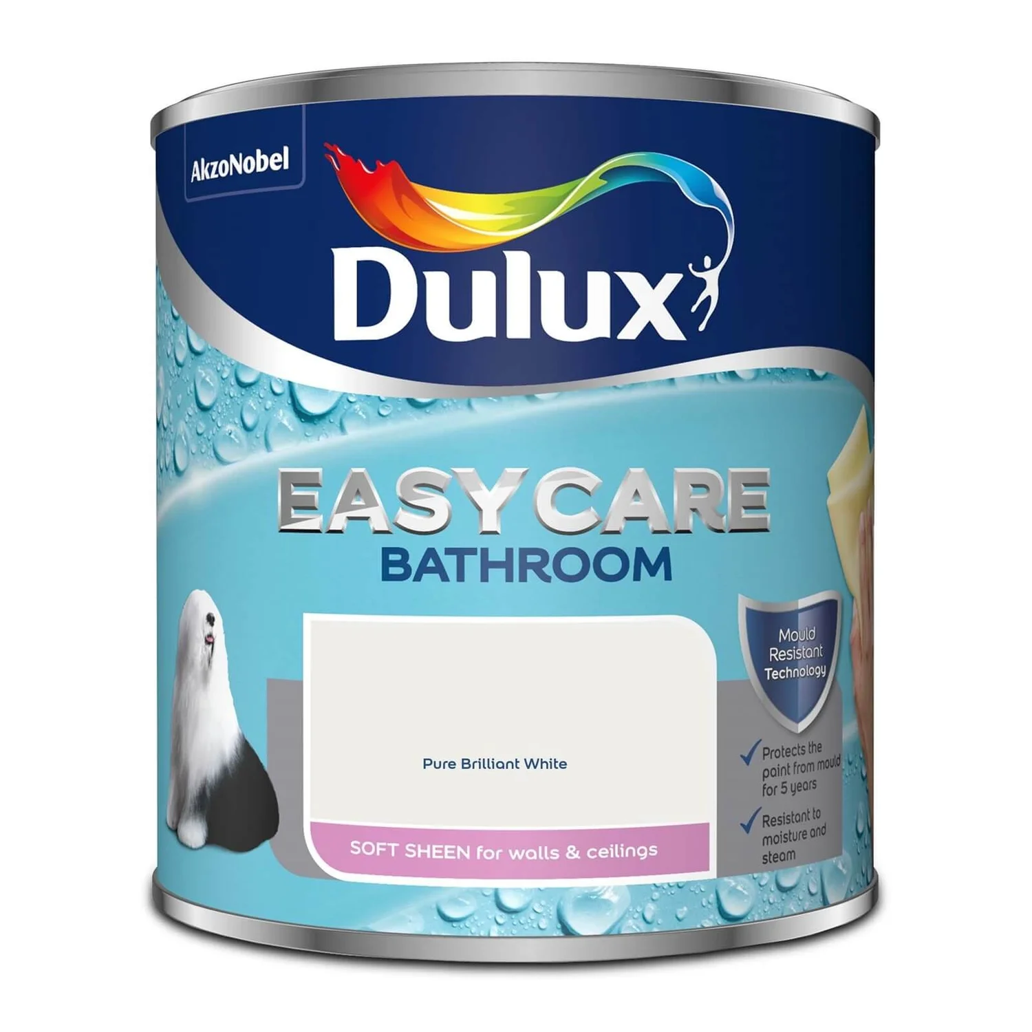 Dulux Easycare Bathroom Pure Brilliant White - Soft Sheen Paint - 1L Dulux Easycare Bathroom Pure Brilliant White - Soft Sheen Paint - 1L -Best Paint Store 12808305 1144832977897263