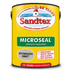 Sandtex® Ultra Smooth Masonry Paint Plymouth Grey - 5L -Best Paint Store 12808377 1264871501458140
