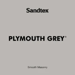 Sandtex® Ultra Smooth Masonry Paint Plymouth Grey - 5L -Best Paint Store 12808377 5924871501480487