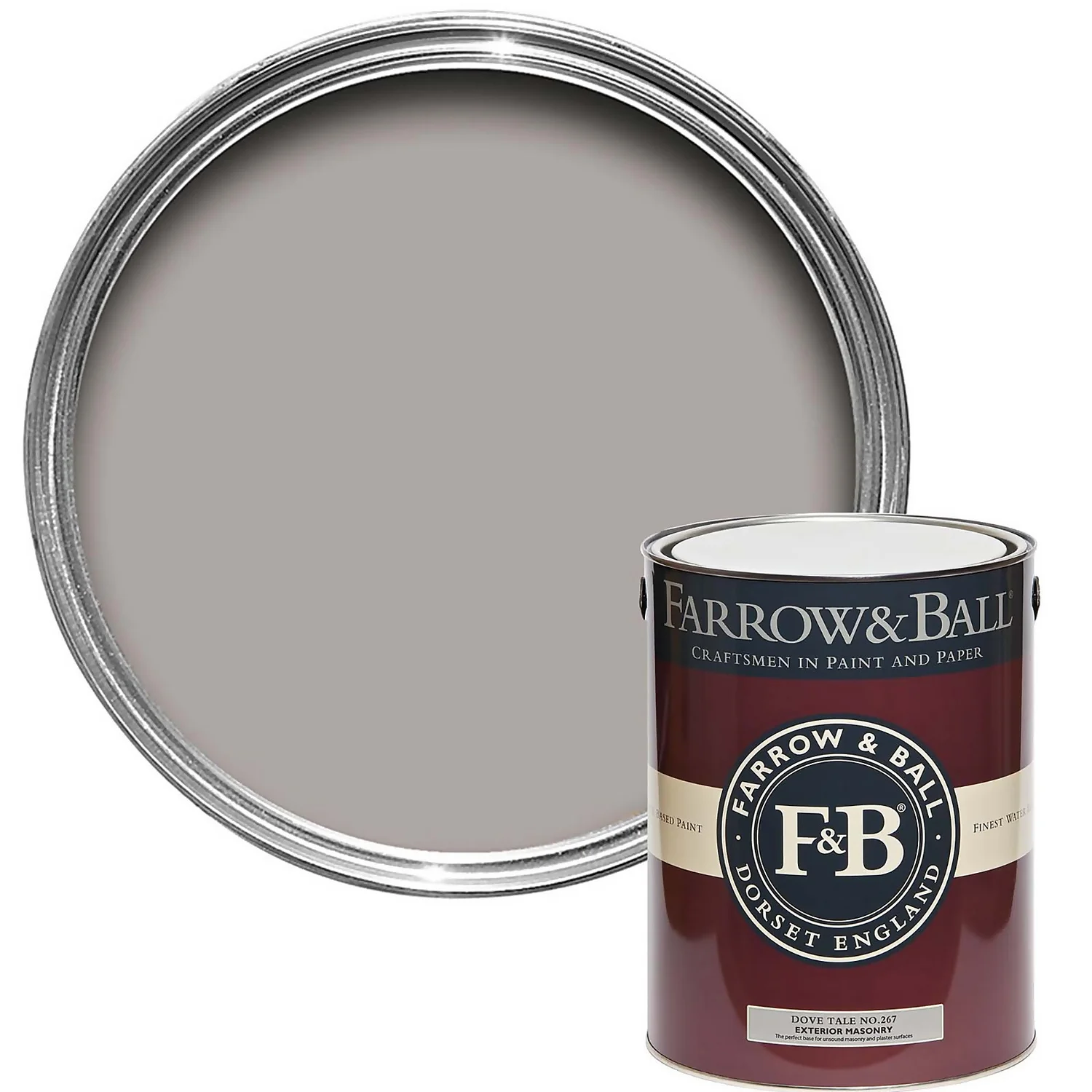 Farrow & Ball Exterior Paint Masonry Dove Tale - 5L Farrow & Ball Exterior Paint Masonry Dove Tale - 5L -Best Paint Store 12808565 9404951872575568