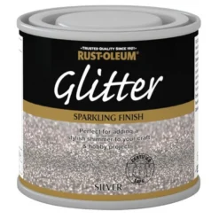 Rust-Oleum Glitter Silver Paint - 125ml
