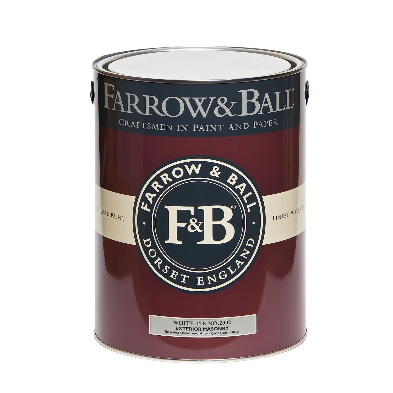 Farrow & Ball Eco Exterior Matt Masonry Paint No.2002 White Tie - 5L Farrow & Ball Eco Exterior Matt Masonry Paint No.2002 White Tie - 5L -Best Paint Store 12809409 5995039800231416