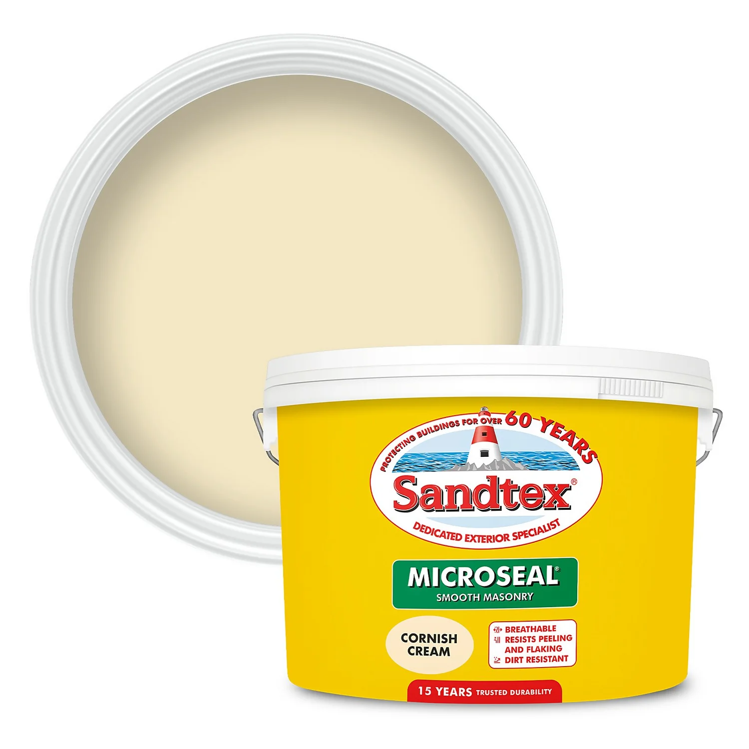 Sandtex® Ultra Smooth Masonry Paint Cornish Cream - 10L Sandtex® Ultra Smooth Masonry Paint Cornish Cream - 10L -Best Paint Store 12809759 9834871497571733
