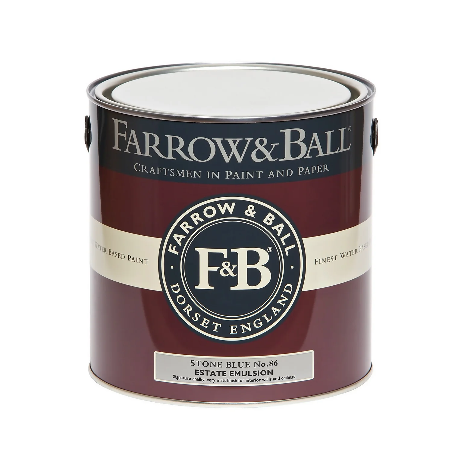 Farrow & Ball Estate Matt Emulsion Paint Stone Blue - 2.5L Farrow & Ball Estate Matt Emulsion Paint Stone Blue - 2.5L -Best Paint Store 12810013 1744951338042354