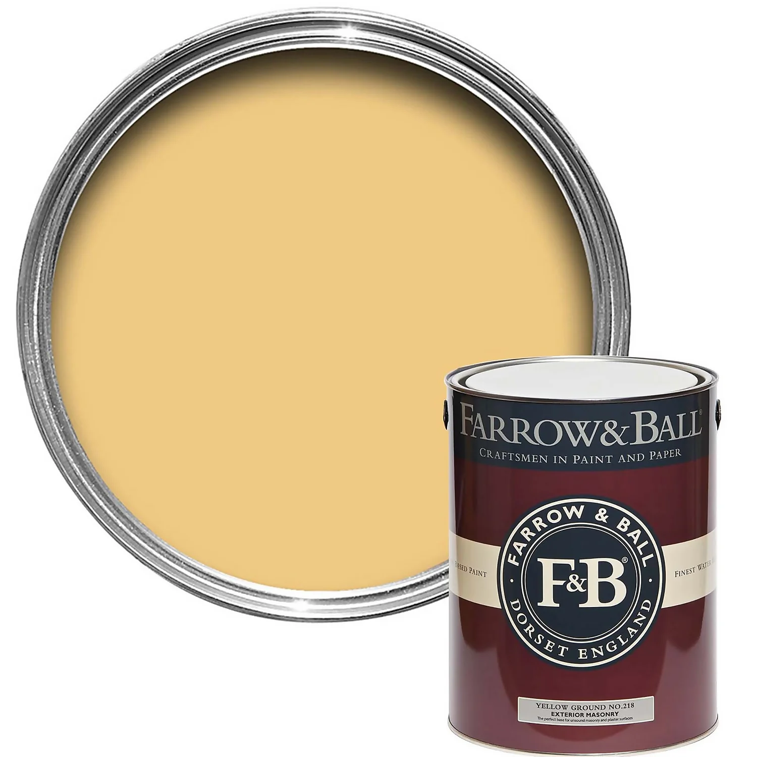 Farrow & Ball Exterior Masonry Paint Yellow Ground - 5L Farrow & Ball Exterior Masonry Paint Yellow Ground - 5L -Best Paint Store 12810025 1614951870846362