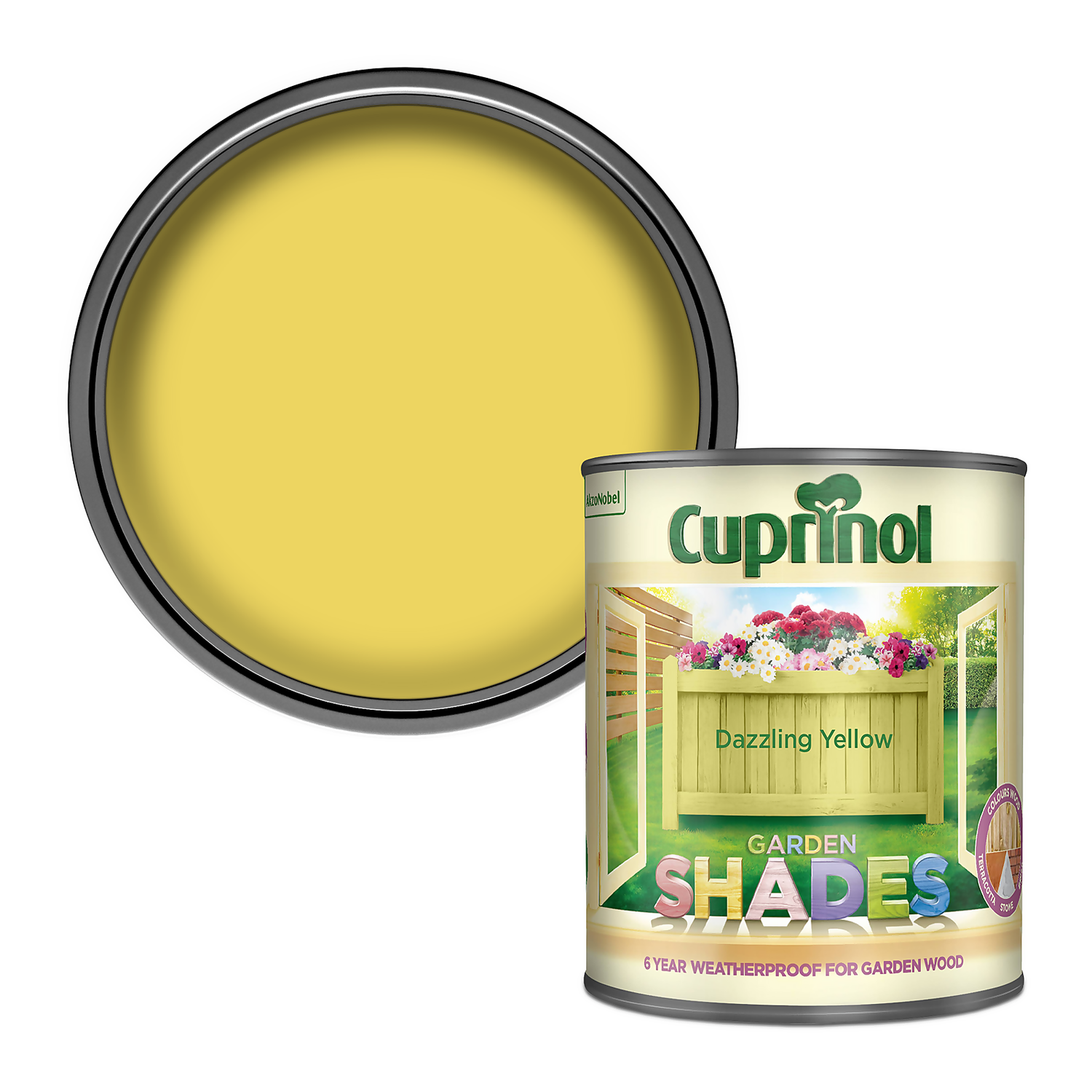 Cuprinol Garden Shades Dazzling Yellow - 1L Cuprinol Garden Shades Dazzling Yellow - 1L -Best Paint Store 12810289 1424949841639921