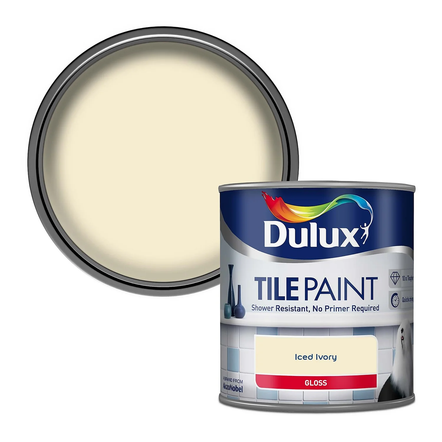 Dulux Iced Ivory - Tile Paint - 600ml Dulux Iced Ivory - Tile Paint - 600ml -Best Paint Store 12810648 5904846181757864