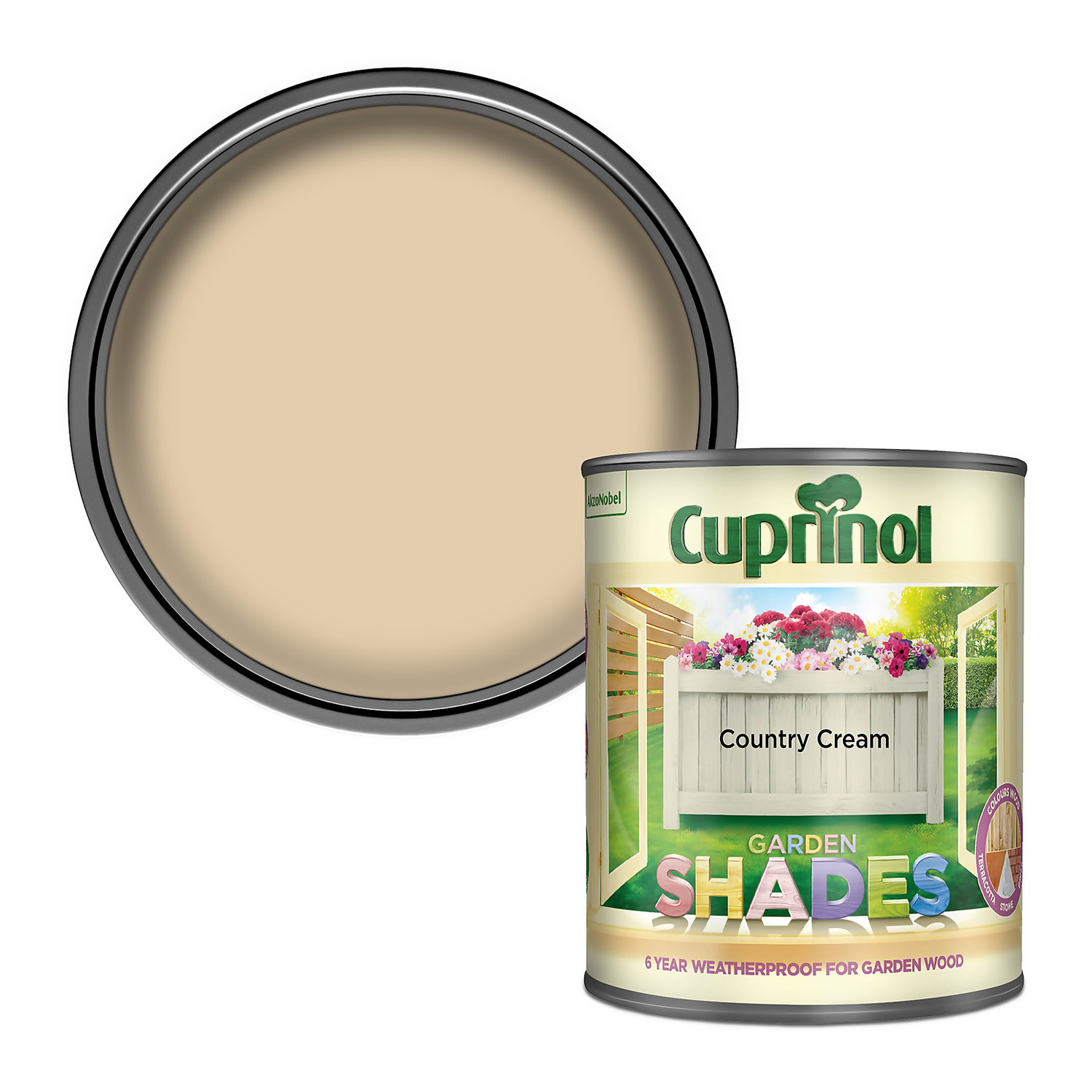 Cuprinol Garden Shades Country Cream - 1L Cuprinol Garden Shades Country Cream - 1L -Best Paint Store 12811172 1904949841103275