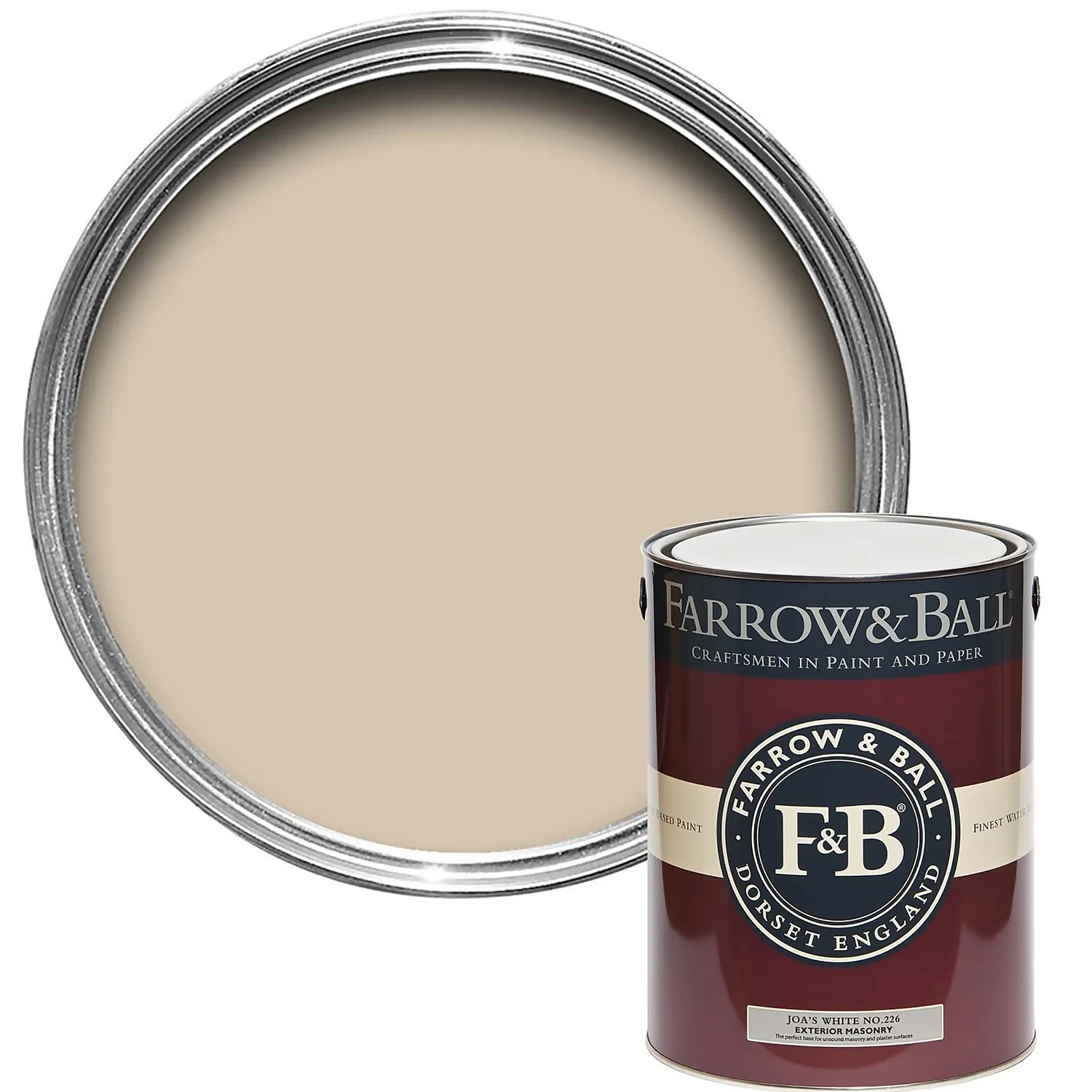 Farrow & Ball Exterior Masonry Paint Joa's White - 5L Farrow & Ball Exterior Masonry Paint Joa's White - 5L -Best Paint Store 12811314 5734951870877985