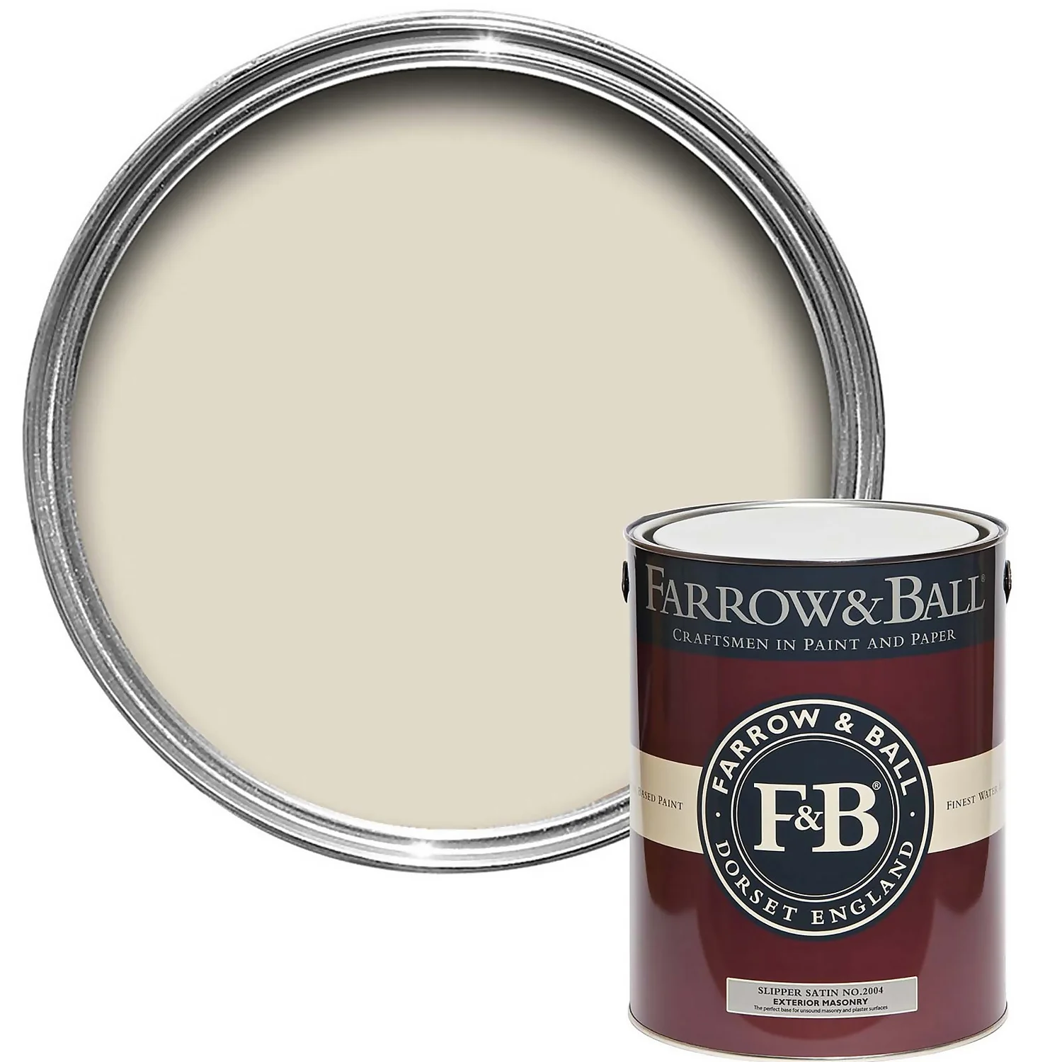 Farrow & Ball Exterior Masonry Paint Slipper Satin - 5L Farrow & Ball Exterior Masonry Paint Slipper Satin - 5L -Best Paint Store 12811546 2044951872753303