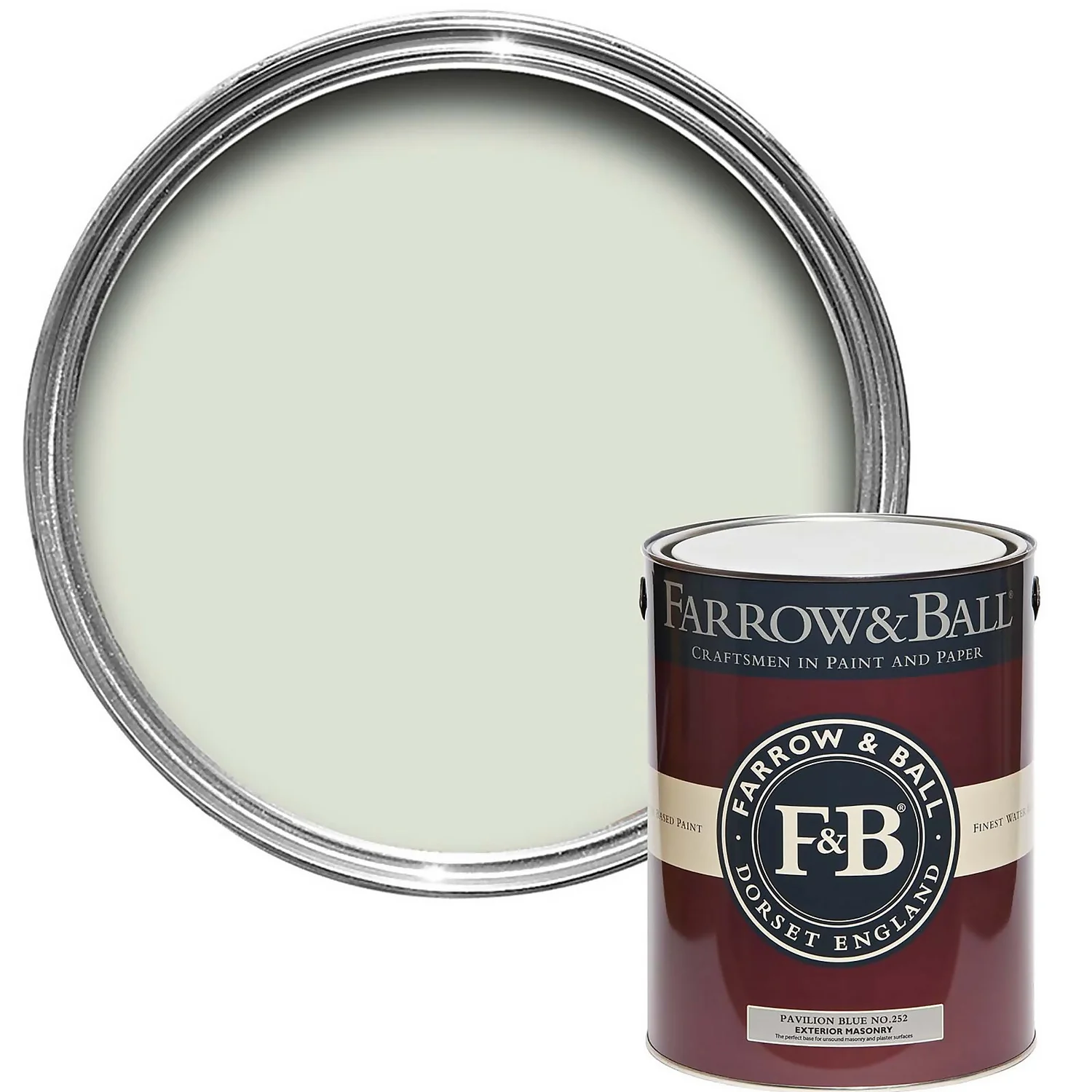 Farrow & Ball Exterior Masonry Pavilion Blue - 5L Farrow & Ball Exterior Masonry Pavilion Blue - 5L -Best Paint Store 12812455 1074951875090480