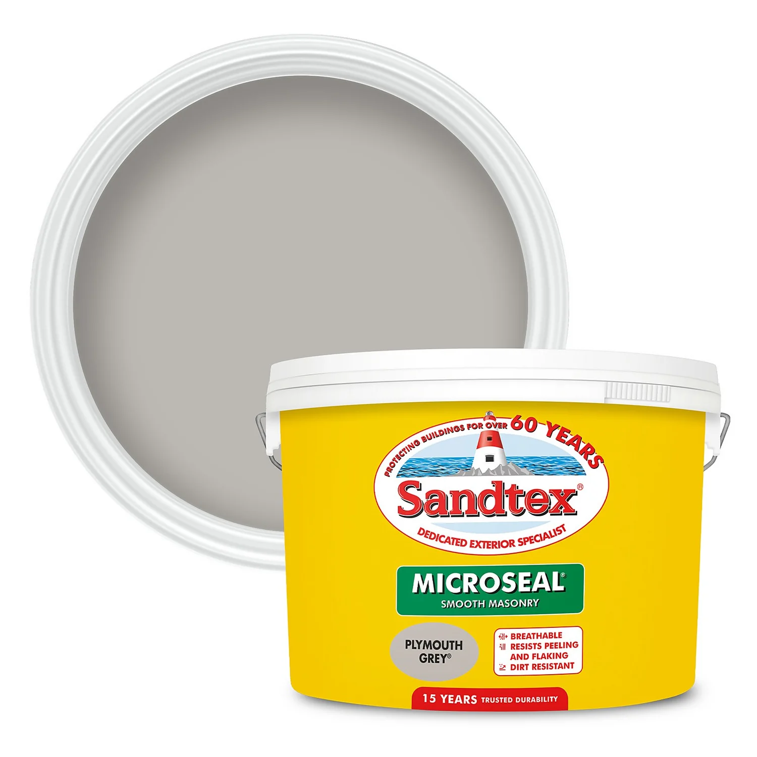 Sandtex® Ultra Smooth Masonry Paint Plymouth Grey - 10L Sandtex® Ultra Smooth Masonry Paint Plymouth Grey - 10L -Best Paint Store 12813521 1264871812927515