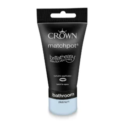 Crown Breatheasy Bathroom Mid Sheen Paint Platinum - Tester 40ml 7 Crown Breatheasy Bathroom Mid Sheen Paint Platinum - Tester 40ml -Best Paint Store 12813929 4654857364567899