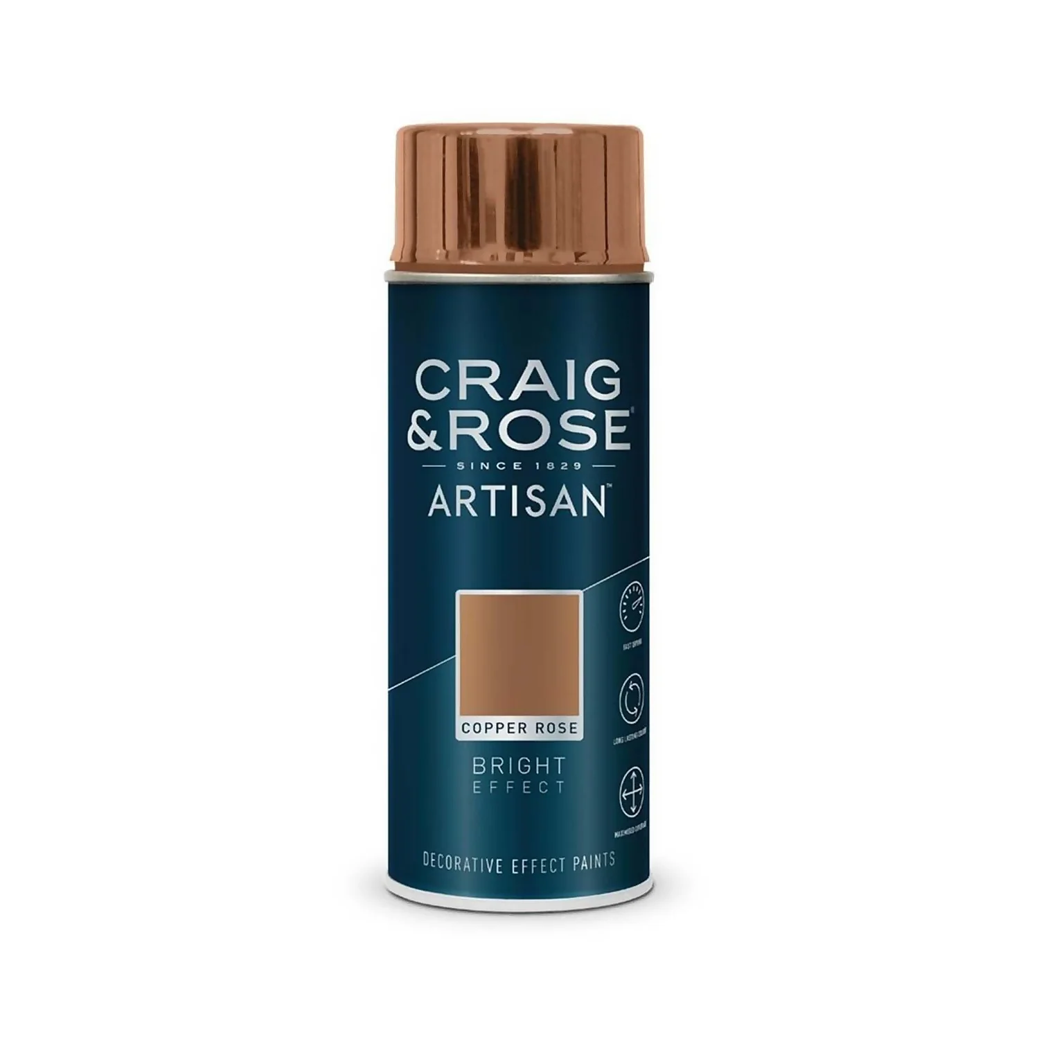 Craig & Rose Artisan Bright Effect Spray Paint - Copper Rose - 400ml Craig & Rose Artisan Bright Effect Spray Paint - Copper Rose - 400ml -Best Paint Store 12817525 9084840988602767