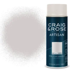 Craig & Rose Artisan Enamel Gloss Spray Paint - Antique White - 400ml