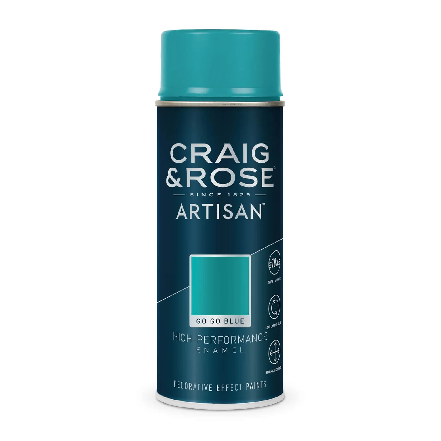 Craig & Rose Artisan Enamel Gloss Spray Paint - Gogo Blue - 400ml Craig & Rose Artisan Enamel Gloss Spray Paint - Gogo Blue - 400ml -Best Paint Store 12817666 1274833197900625