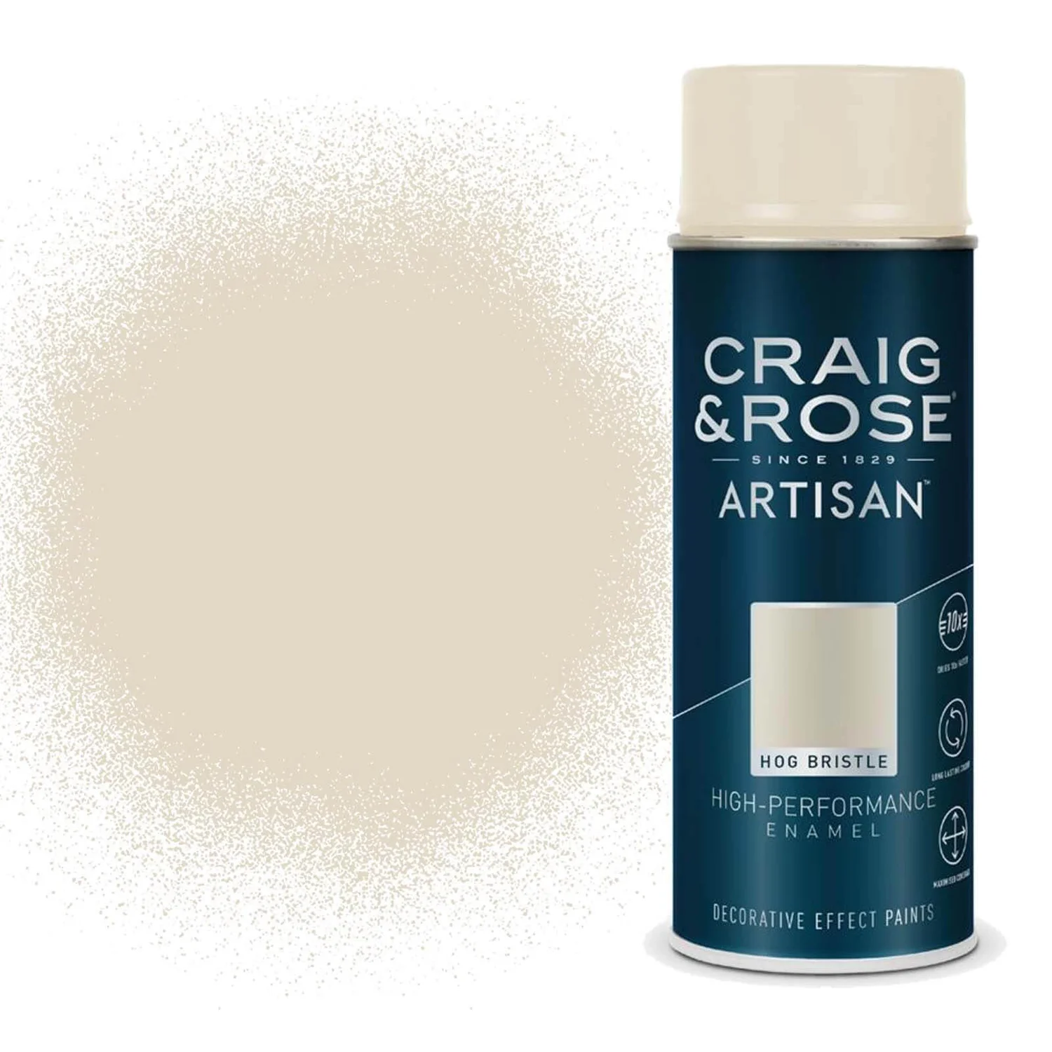 Craig & Rose Artisan Enamel Gloss Spray Paint - Hog Bristle - 400ml Craig & Rose Artisan Enamel Gloss Spray Paint - Hog Bristle - 400ml -Best Paint Store 12817676 7514831906732134