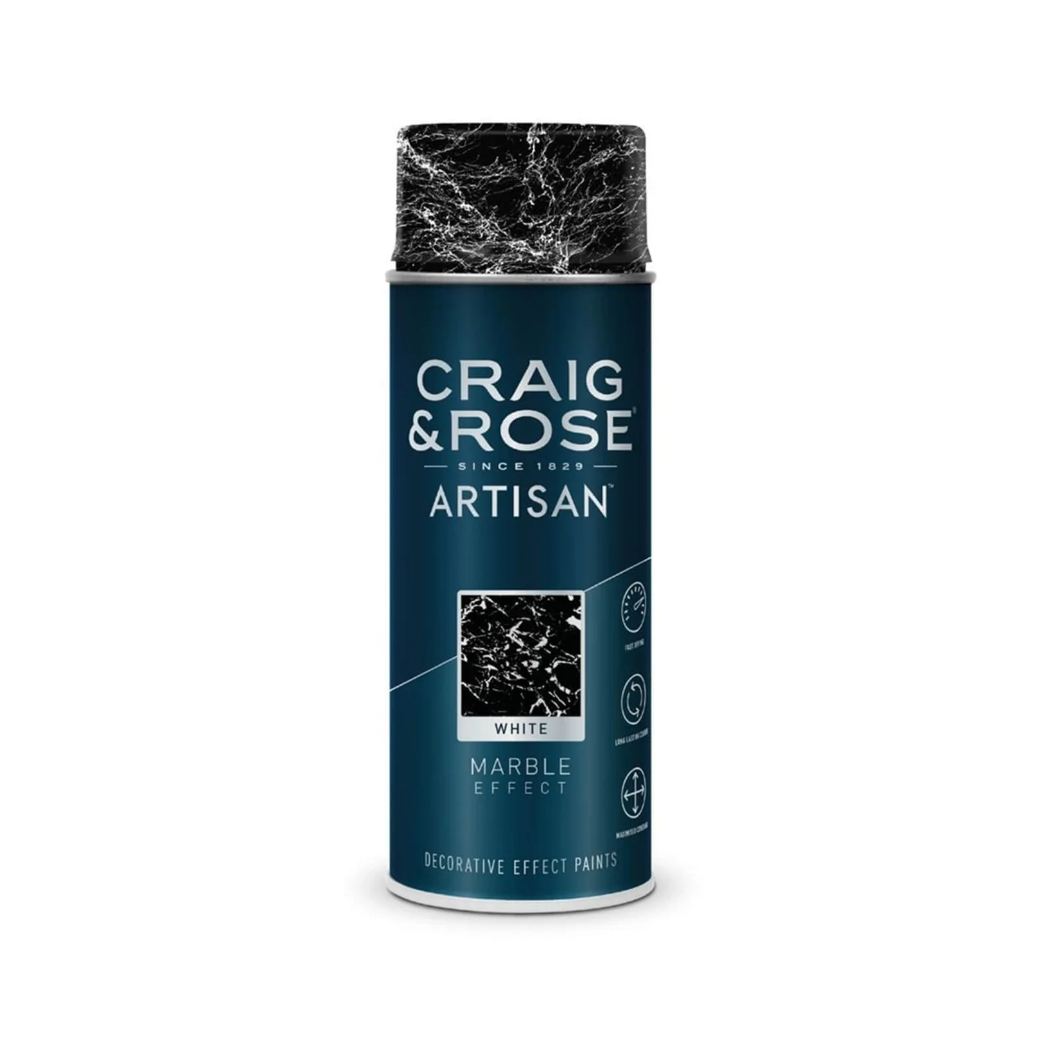 Craig & Rose Artisan Marble Effect Spray Paint - White - 400ml Craig & Rose Artisan Marble Effect Spray Paint - White - 400ml -Best Paint Store 12817835 8654831907853234