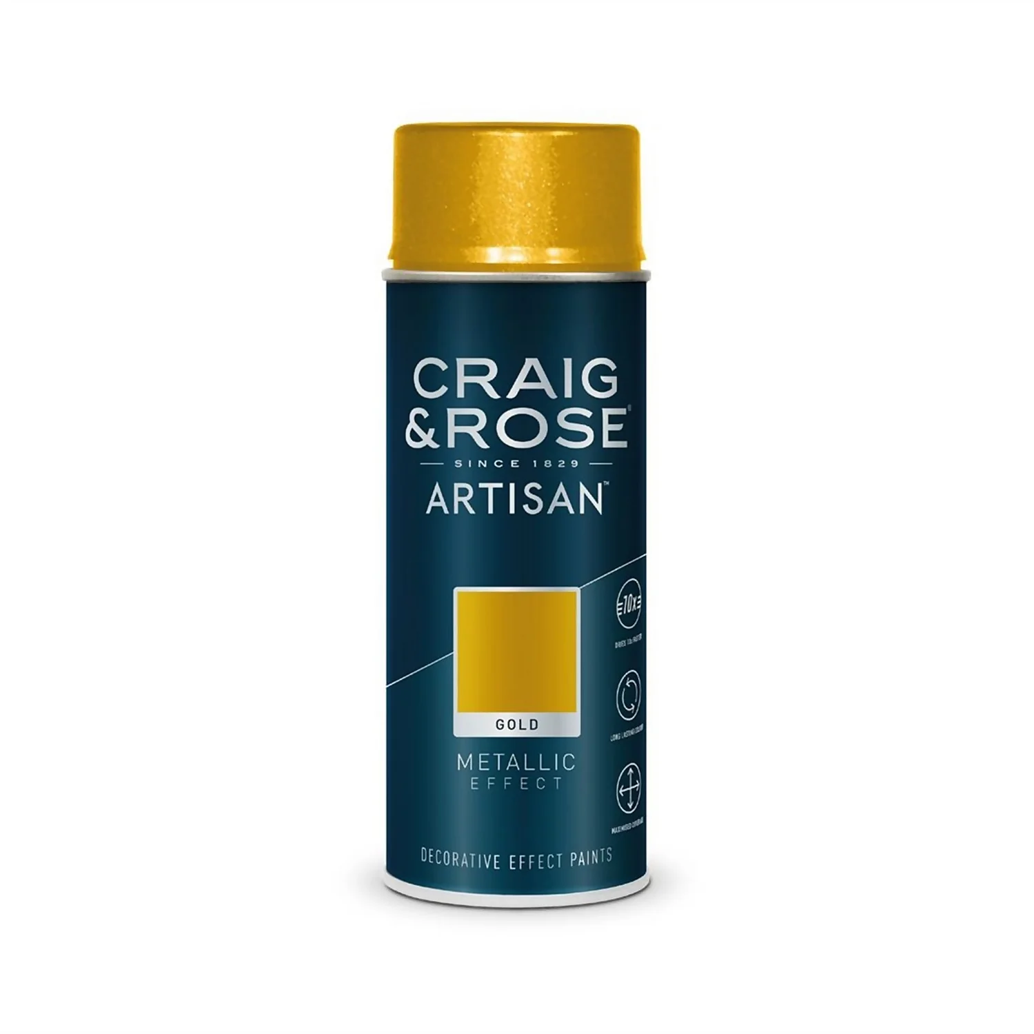 Craig & Rose Artisan Metallic Effect Spray Paint - Gold - 400ml Craig & Rose Artisan Metallic Effect Spray Paint - Gold - 400ml -Best Paint Store 12817848 4475052700083090
