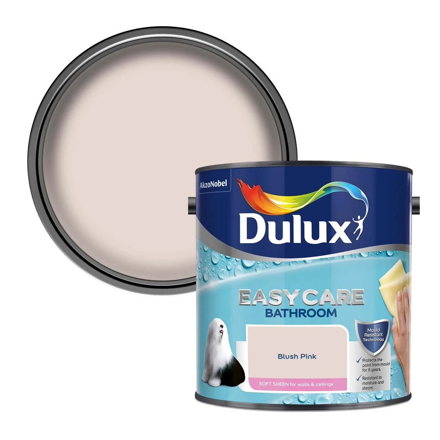 Dulux Easycare Bathroom Blush Pink Soft Sheen Paint - 2.5L Dulux Easycare Bathroom Blush Pink Soft Sheen Paint - 2.5L -Best Paint Store 12819246 9324831947672234