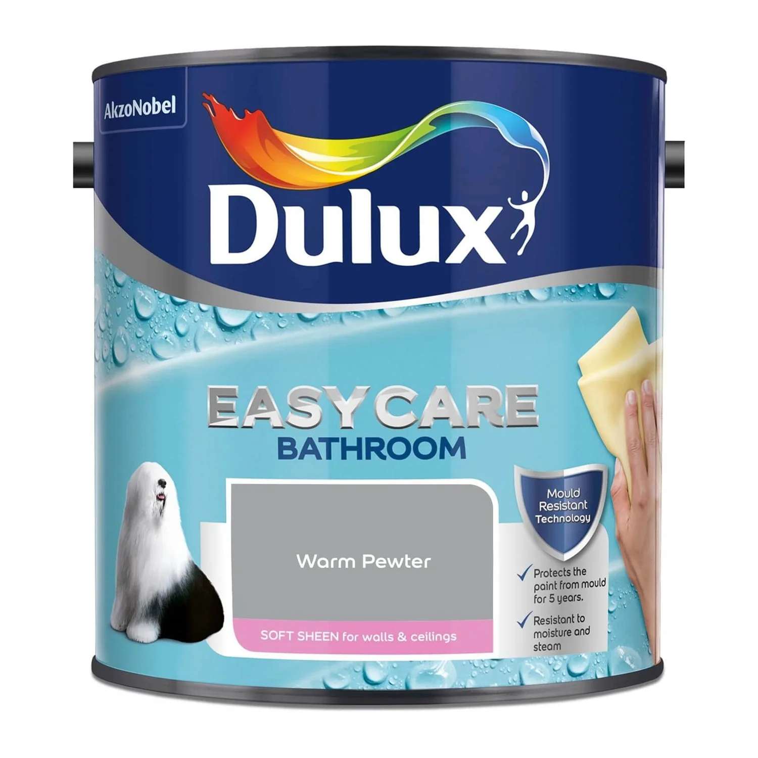 Dulux Easycare Bathroom Warm Pewter Soft Sheen Paint - 2.5L Dulux Easycare Bathroom Warm Pewter Soft Sheen Paint - 2.5L -Best Paint Store 12819359 1224833220180026