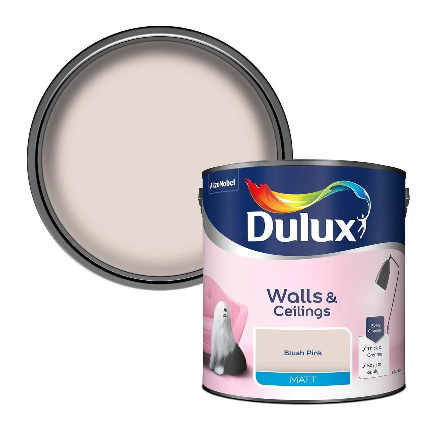 Dulux Matt Emulsion Paint Blush Pink - 2.5L Dulux Matt Emulsion Paint Blush Pink - 2.5L -Best Paint Store 12819366 3454831967027127