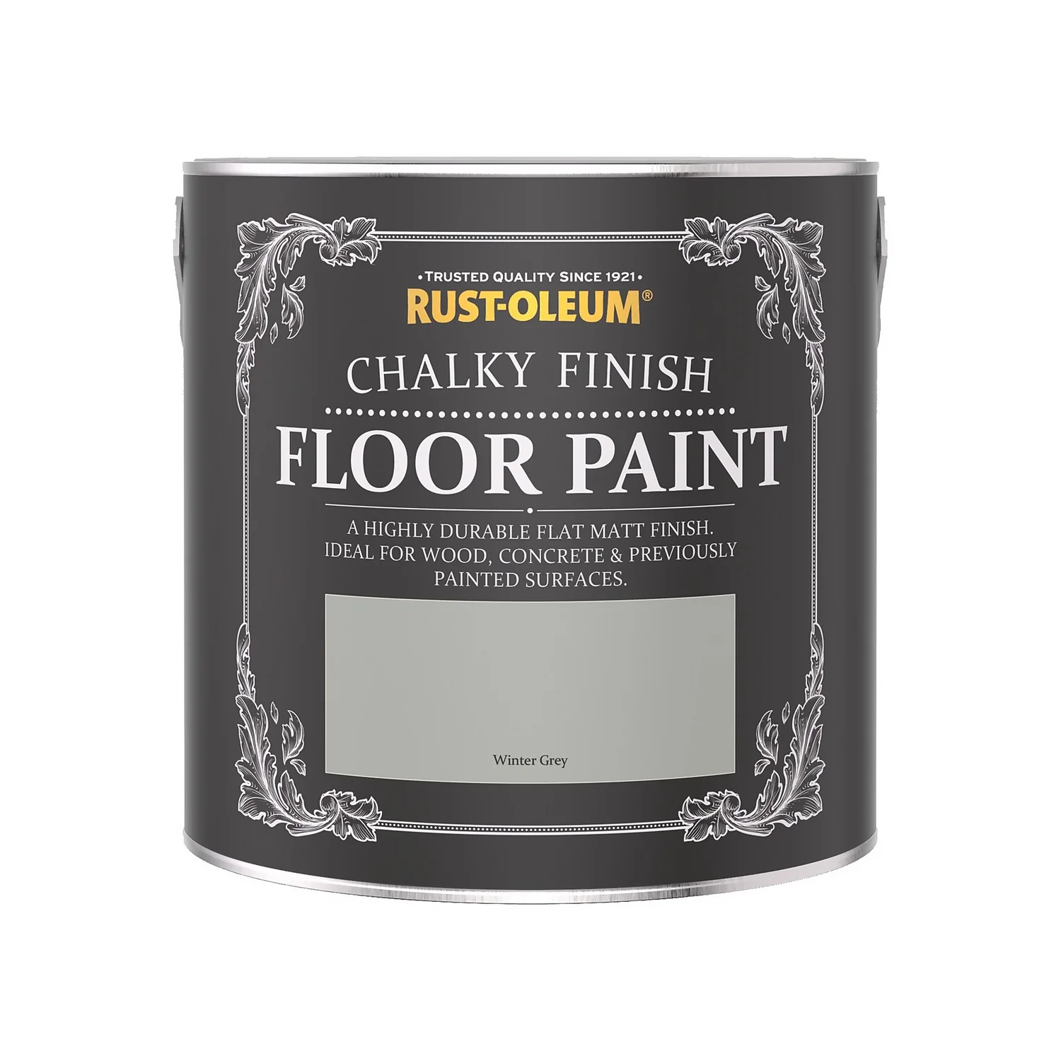 Rust-Oleum Chalky Floor Paint Winter Grey - 2.5L Rust-Oleum Chalky Floor Paint Winter Grey - 2.5L -Best Paint Store 12819786 7504940725516824