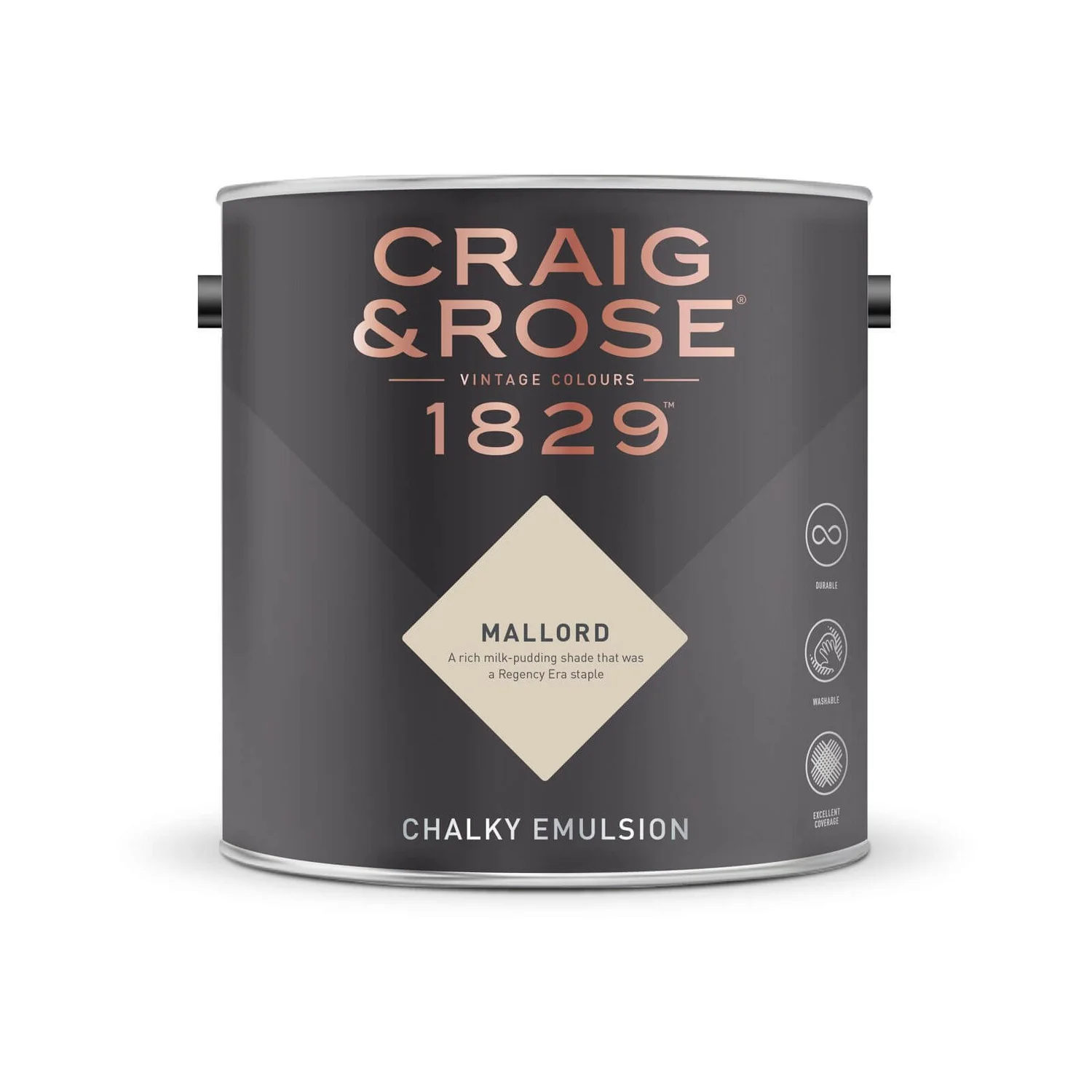 Craig & Rose 1829 Chalky Matt Emulsion Paint Mallord - 2.5L Craig & Rose 1829 Chalky Matt Emulsion Paint Mallord - 2.5L -Best Paint Store 12820587 2044832990261802