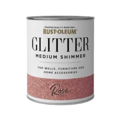 Rust-Oleum Medium Shimmer Rose Glitter - 750ml