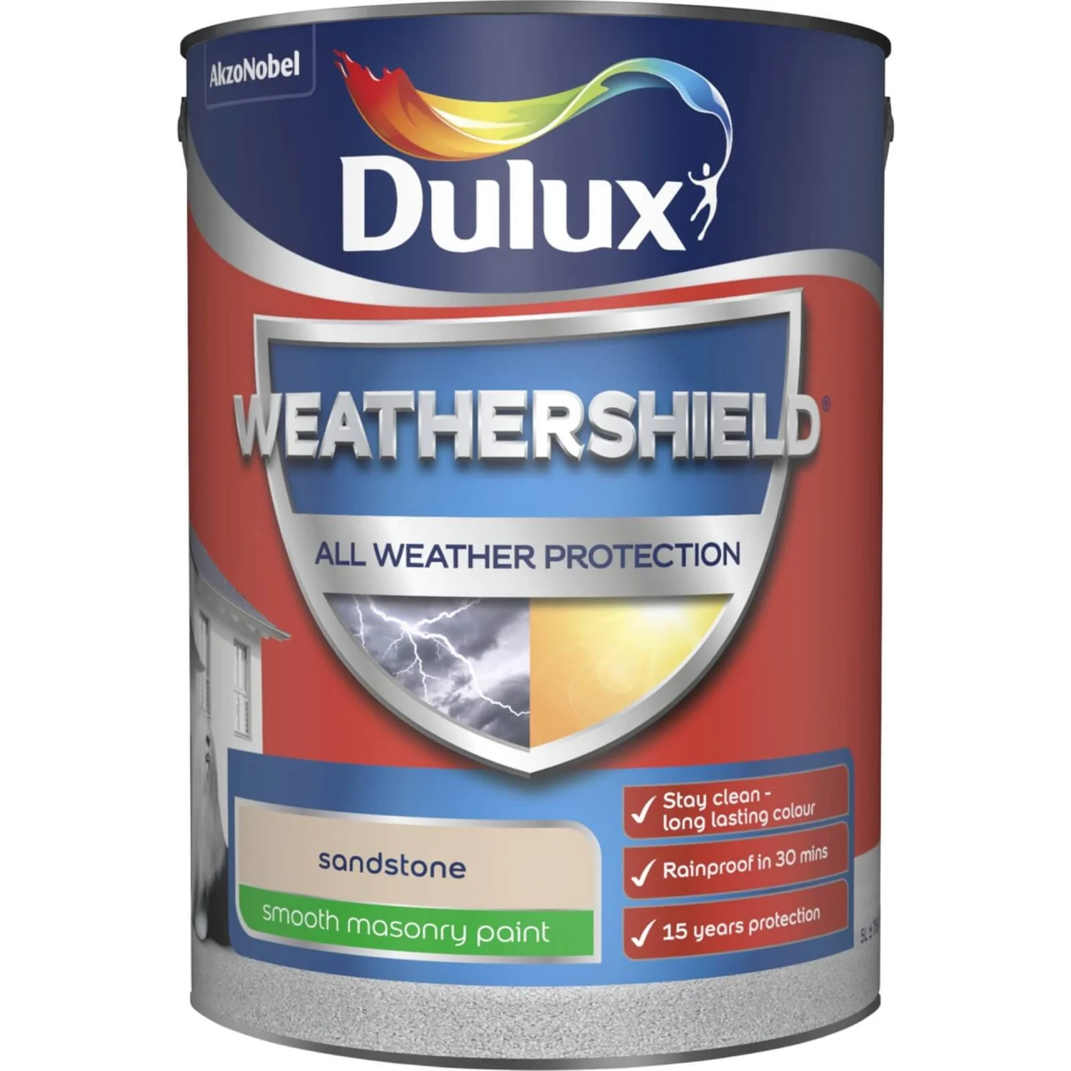 Dulux Weathershield All Weather Smooth Masonry Paint Sandstone - 5L Dulux Weathershield All Weather Smooth Masonry Paint Sandstone - 5L -Best Paint Store 12822681 6764831917734565