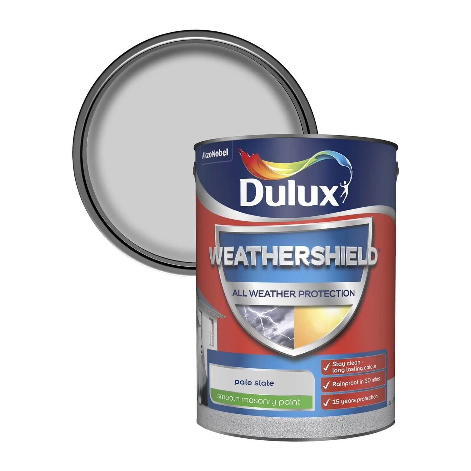 Dulux Weathershield All Weather Smooth Masonry Paint Pale Slate - 5L Dulux Weathershield All Weather Smooth Masonry Paint Pale Slate - 5L -Best Paint Store 12822847 2124833202313697