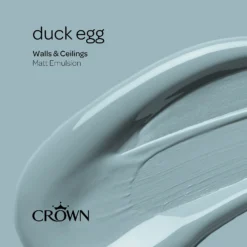 Crown Walls & Ceilings Matt Emulsion Paint Duck Egg - 5L 8 Crown Walls & Ceilings Matt Emulsion Paint Duck Egg - 5L -Best Paint Store 12823256 1014969525741212