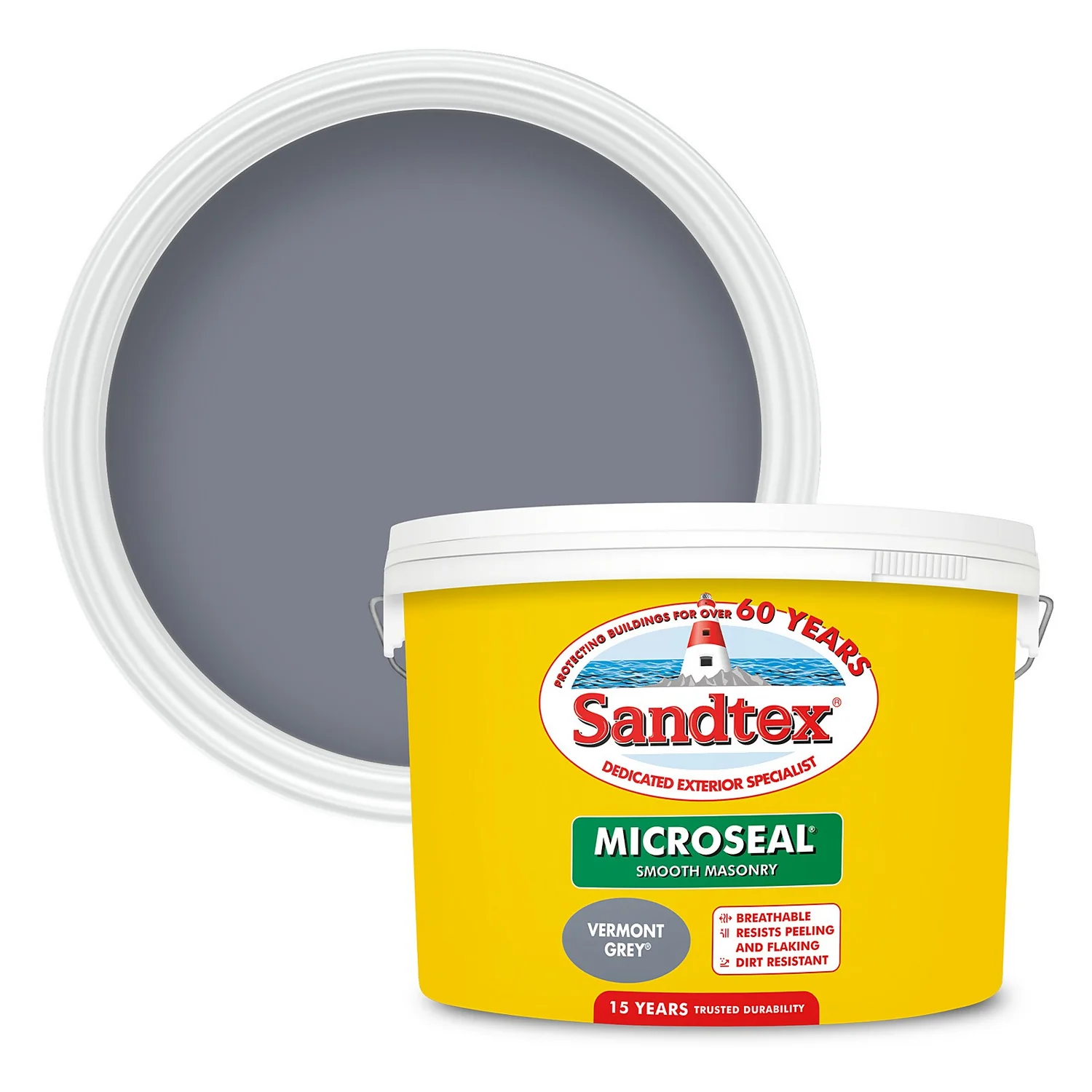 Sandtex® Ultra Smooth Masonry Paint Vermont Grey - 10L Sandtex® Ultra Smooth Masonry Paint Vermont Grey - 10L -Best Paint Store 12823606 1014871822342751