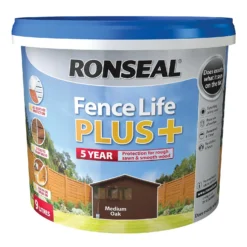 Ronseal Fence Life Plus Paint Medium Oak - 9L 6 Ronseal Fence Life Plus Paint Medium Oak - 9L -Best Paint Store 12826700 1294942086747549