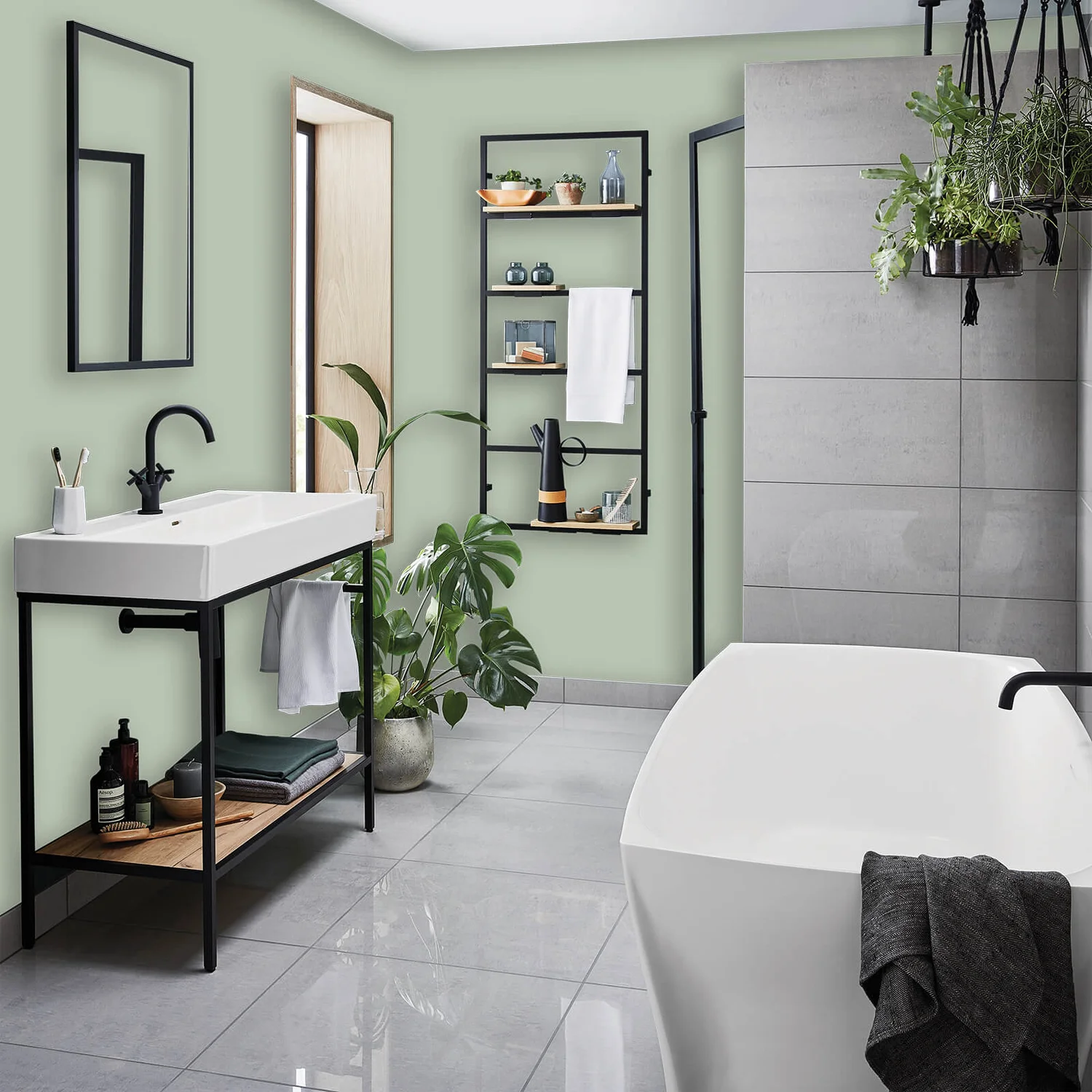 Homebase Bathroom Mid Sheen Paint - Fresh Herb 2.5L Homebase Bathroom Mid Sheen Paint - Fresh Herb 2.5L -Best Paint Store 12832545 1824832979880302