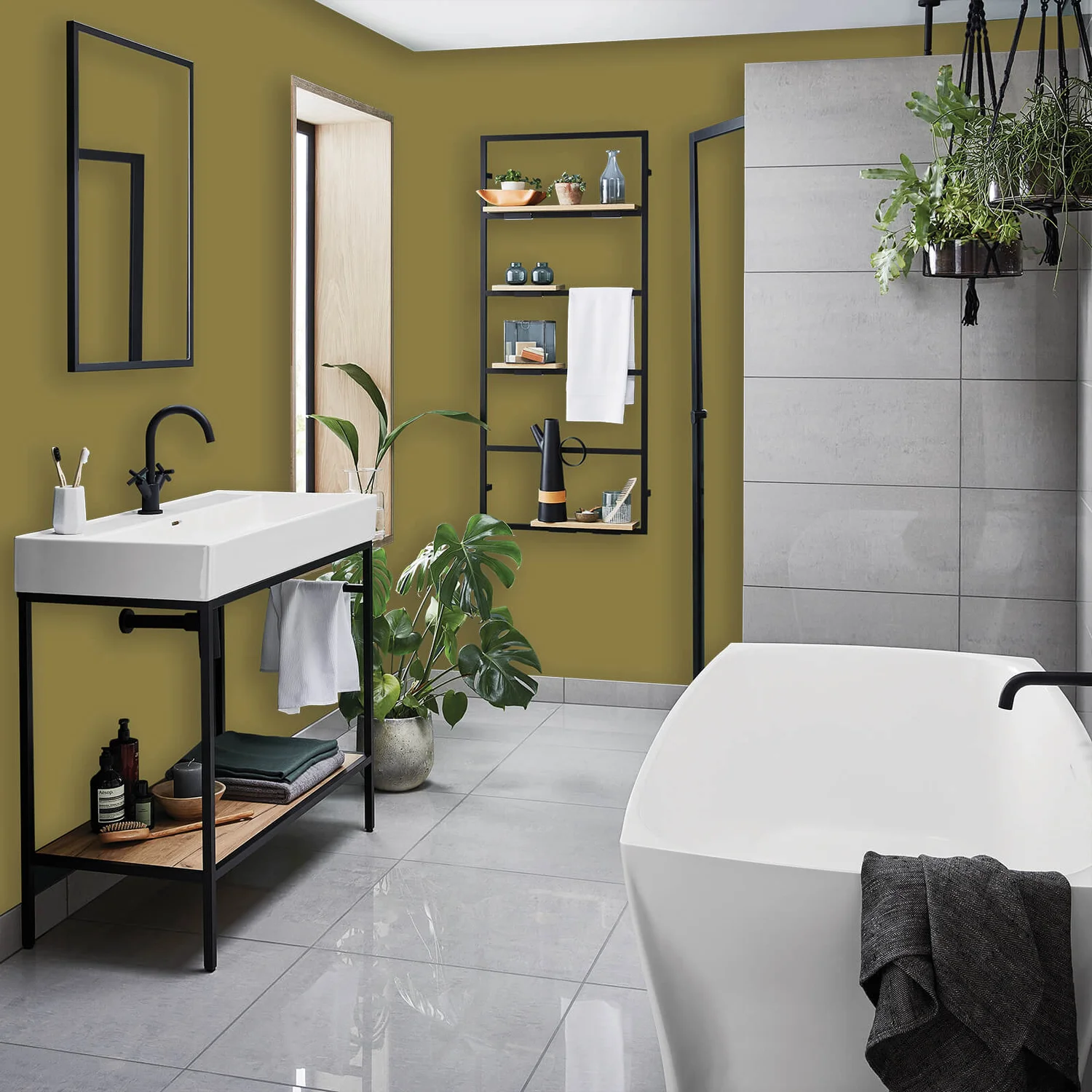 Homebase Bathroom Mid Sheen Paint - Moss Green 2.5L Homebase Bathroom Mid Sheen Paint - Moss Green 2.5L -Best Paint Store 12832554 1944832985083277